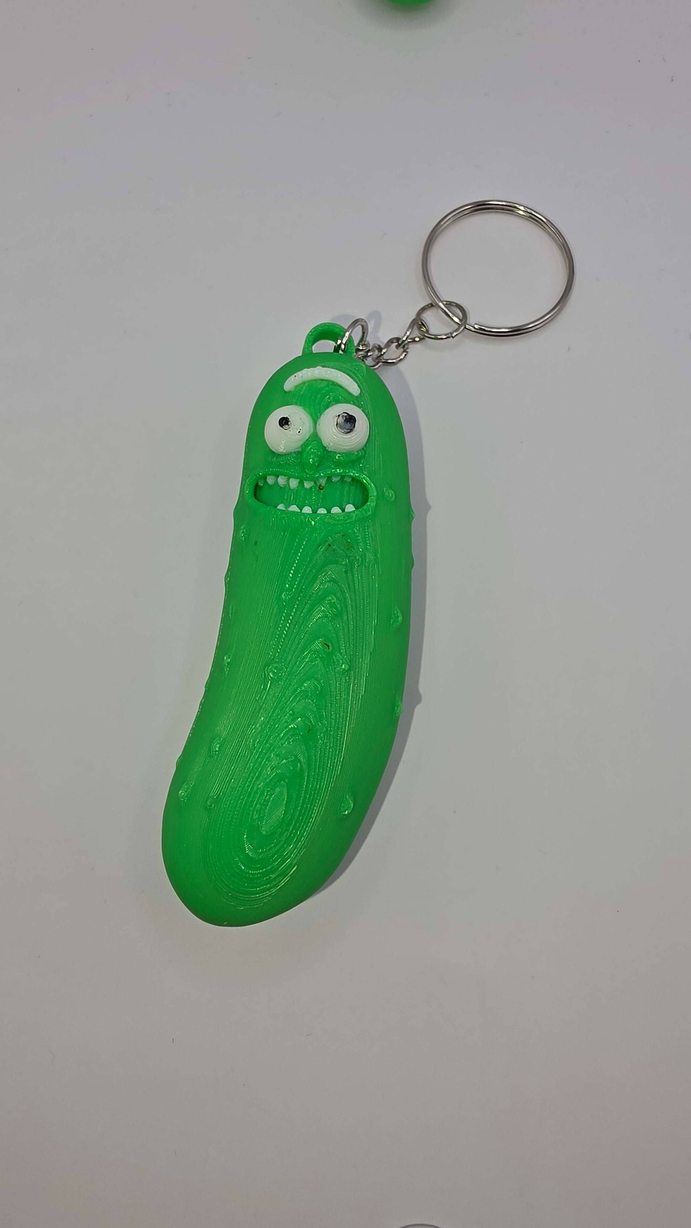 Pickle Rick Keychain