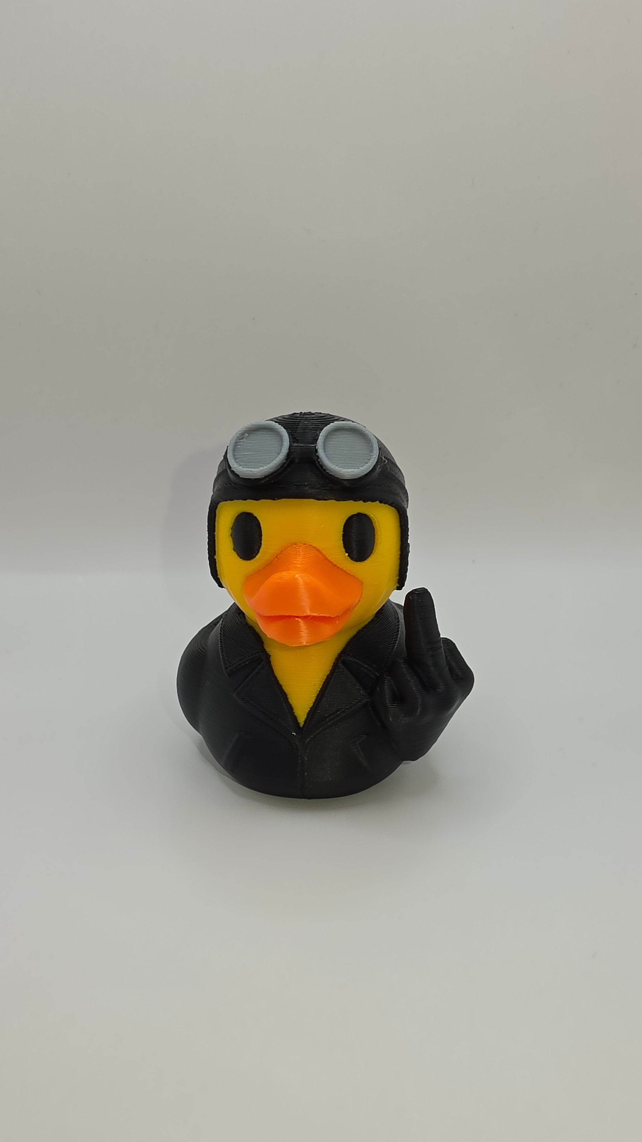 Rude Biker Duck